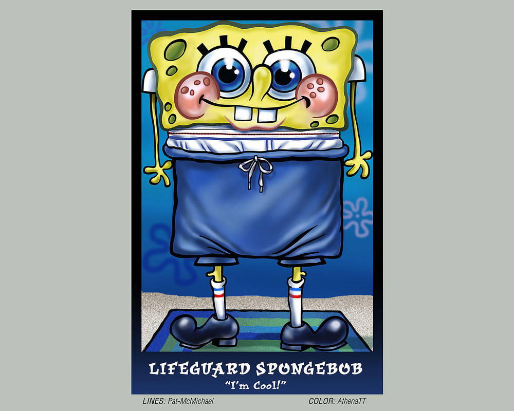 Lifeguard Spongebob Collab by AthenaTT