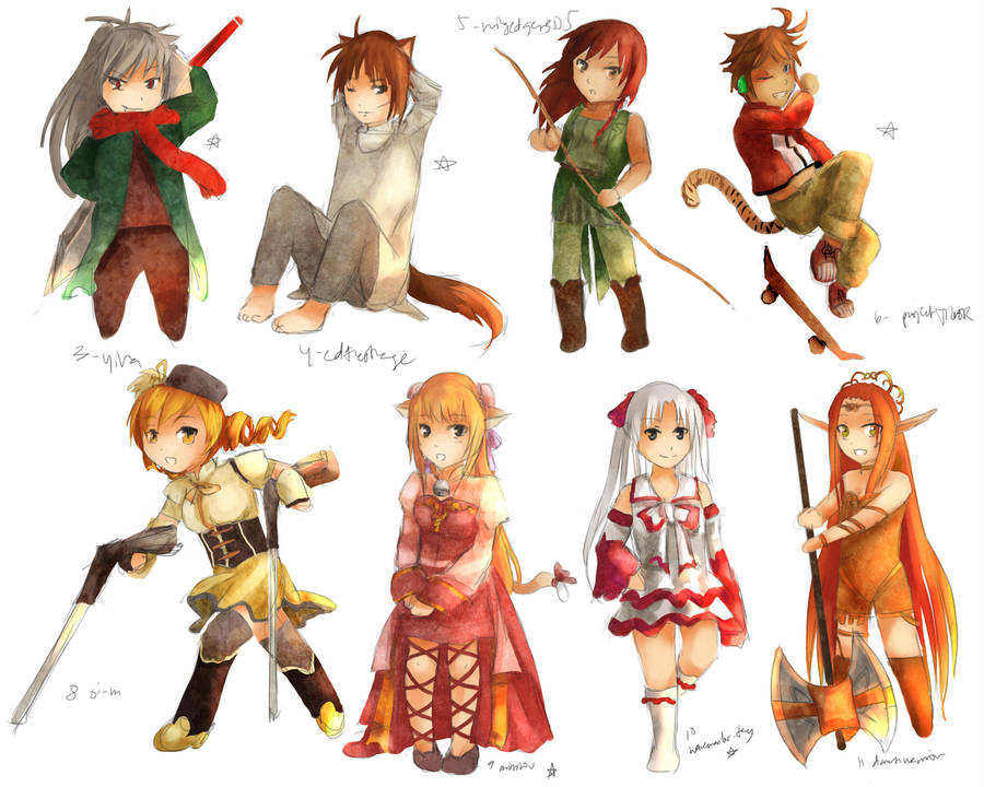 chibis batch 1_3-11 by tsunoh