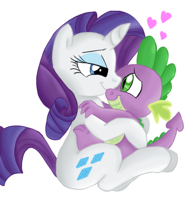 spike and rarity by jbond92 on deviantart