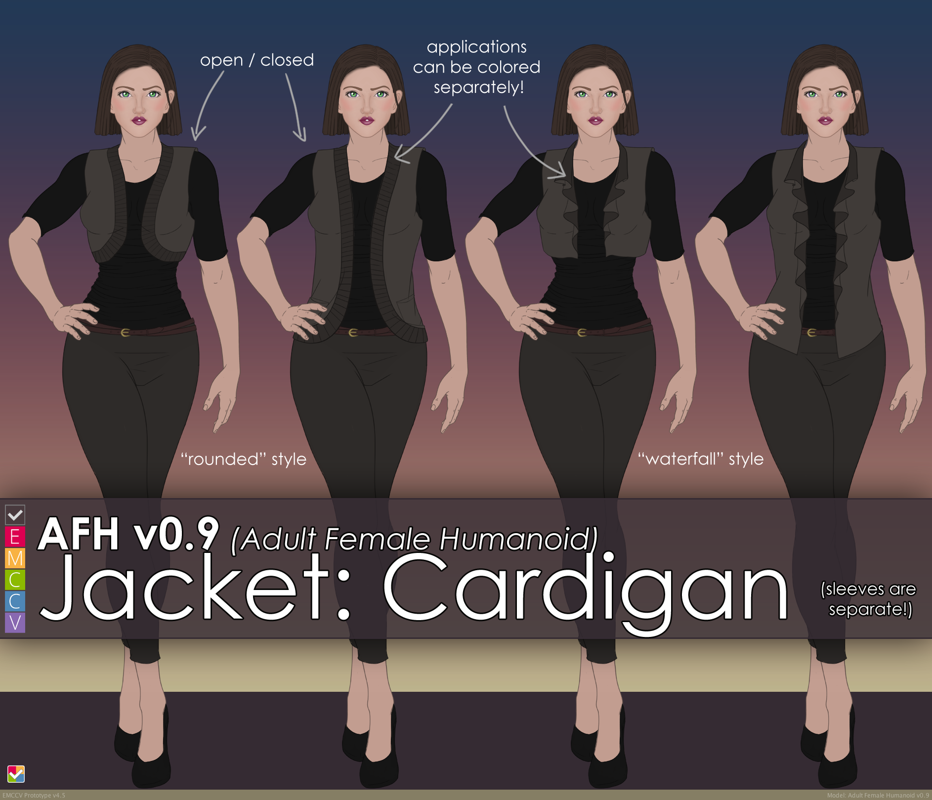 AFH: Jacket - Rounded and Waterfall by EMCCV
