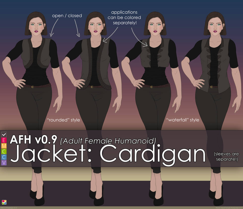 AFH: Jacket - Rounded and Waterfall by EMCCV