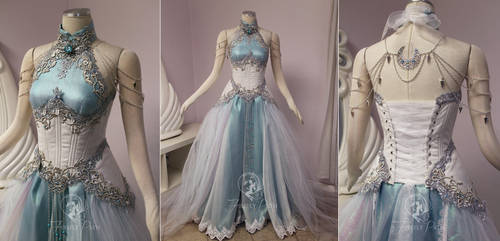 Moonlight Elven Gown by Firefly-Path