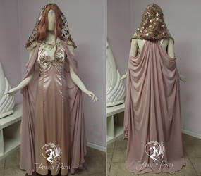 Elven Romance Gown and Cape by Firefly-Path
