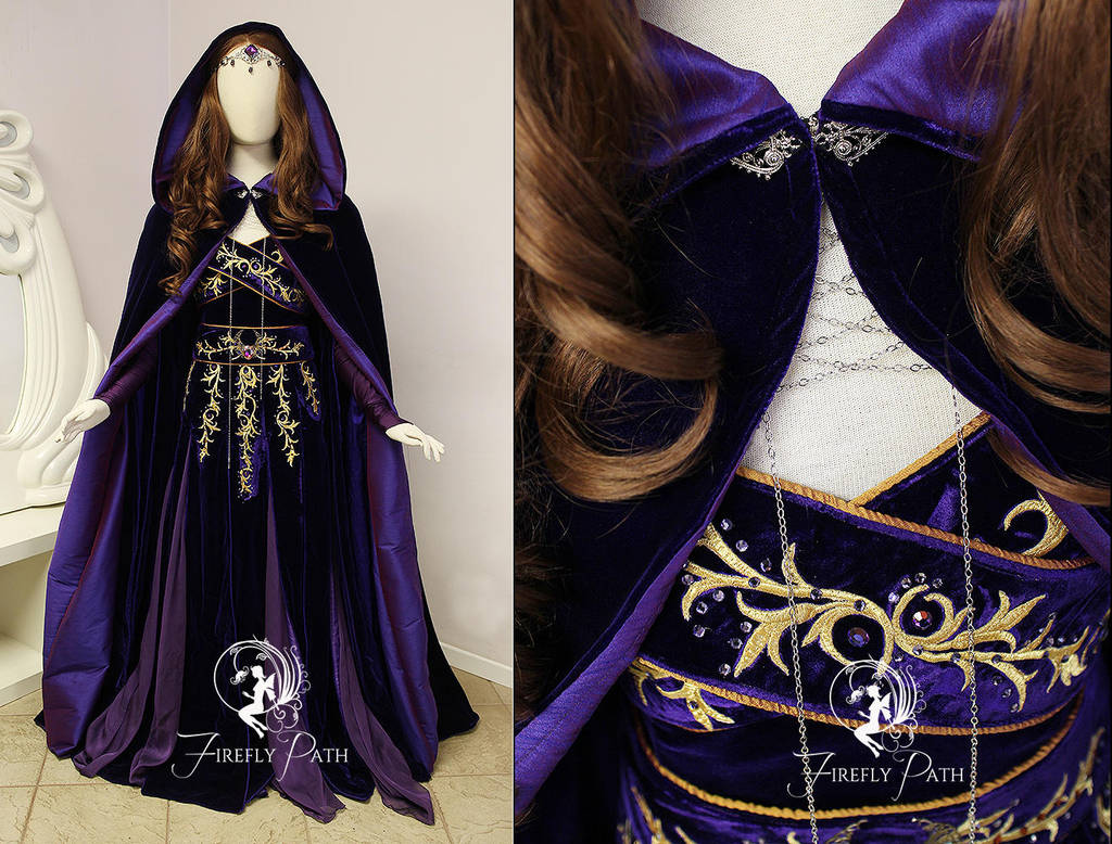 Amythest Orchid Gown Update by Firefly-Path