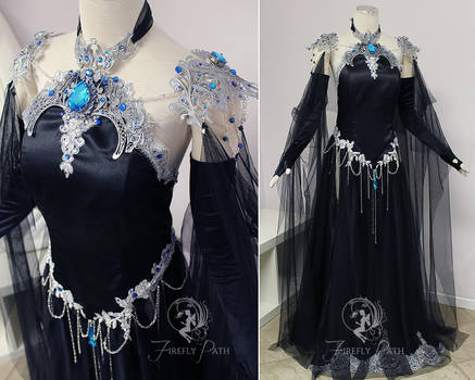 Shadow Sapphire Gown by Firefly-Path