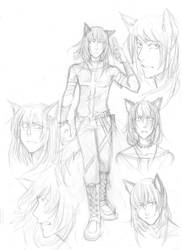 charasheet sketches-CanisMaior by Razurichan
