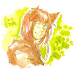 Canis watercolor by Razurichan