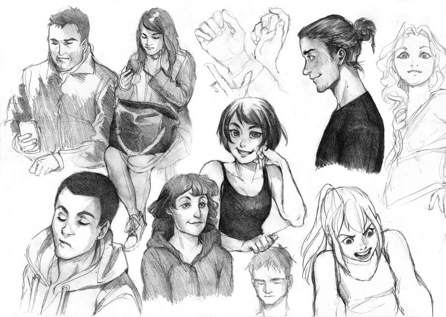 Practice doodles by Razurichan