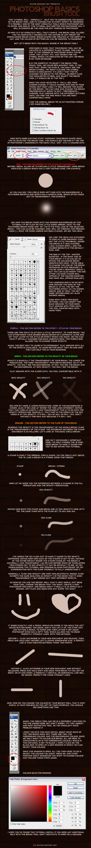 Photoshop Brush Basics by TehAngelsCry