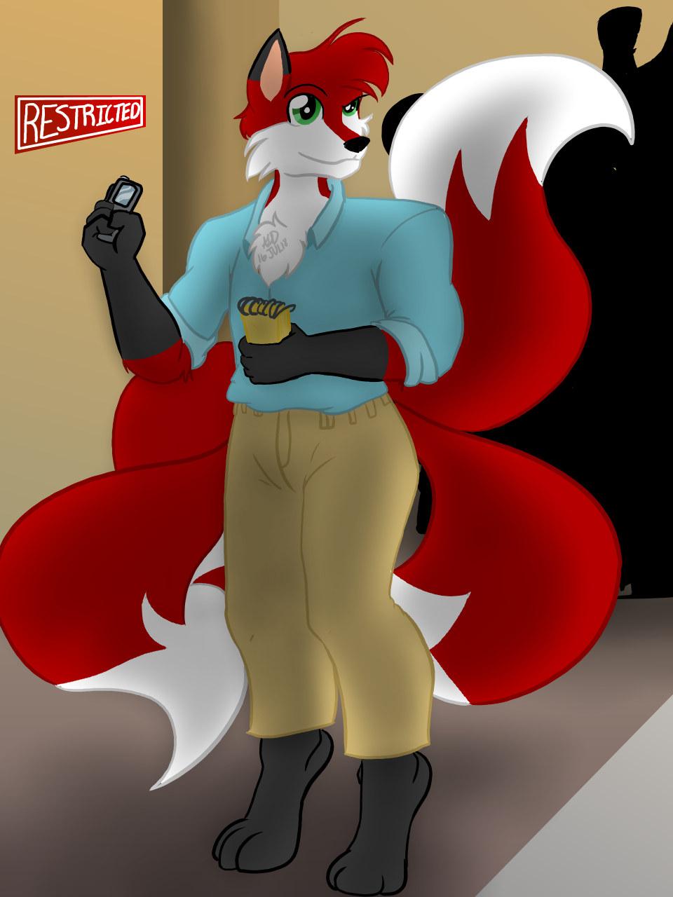 Reporter Tricky Fox by CrimsonGlow