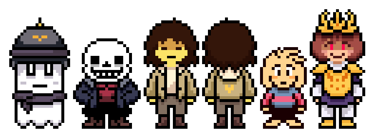 how to make an undertale sprite
