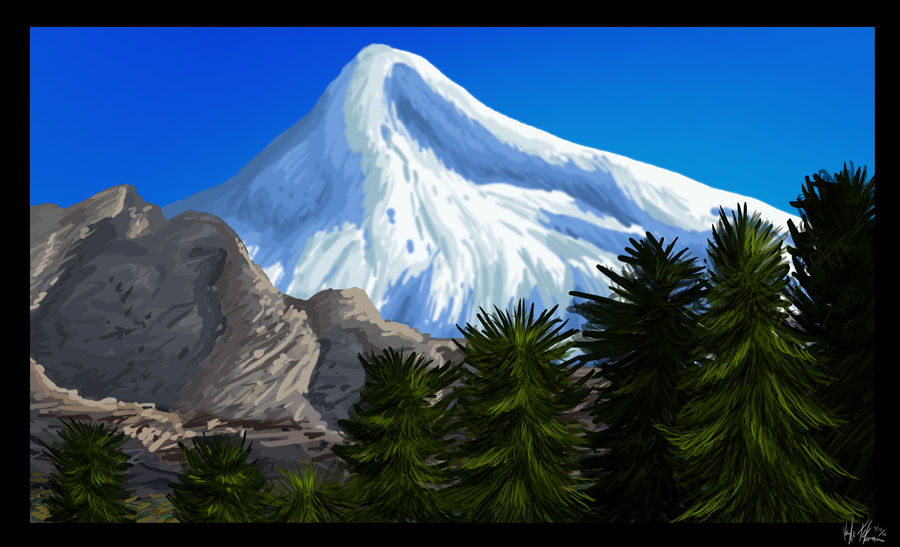Lanin Volcano by LoboSong