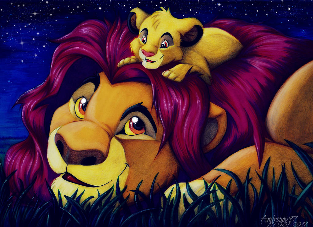 Simba and Mufasa by andropov97 on DeviantArt