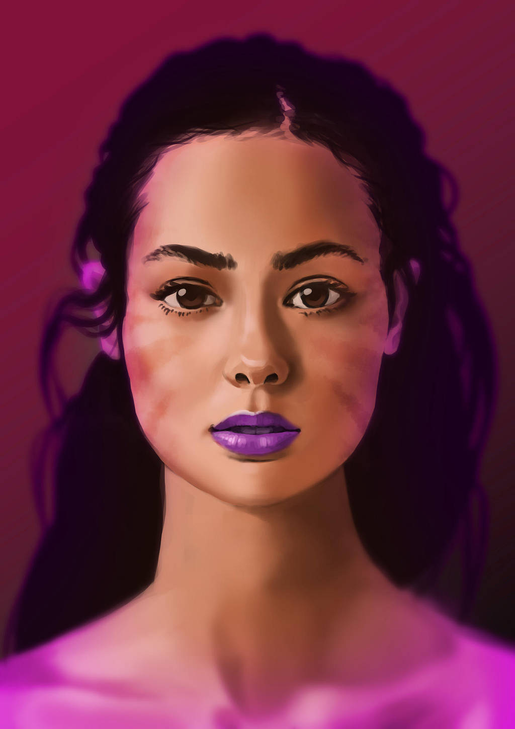 Purple Lips by T-Free