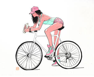Some Bicycle Girl by SteveAhn