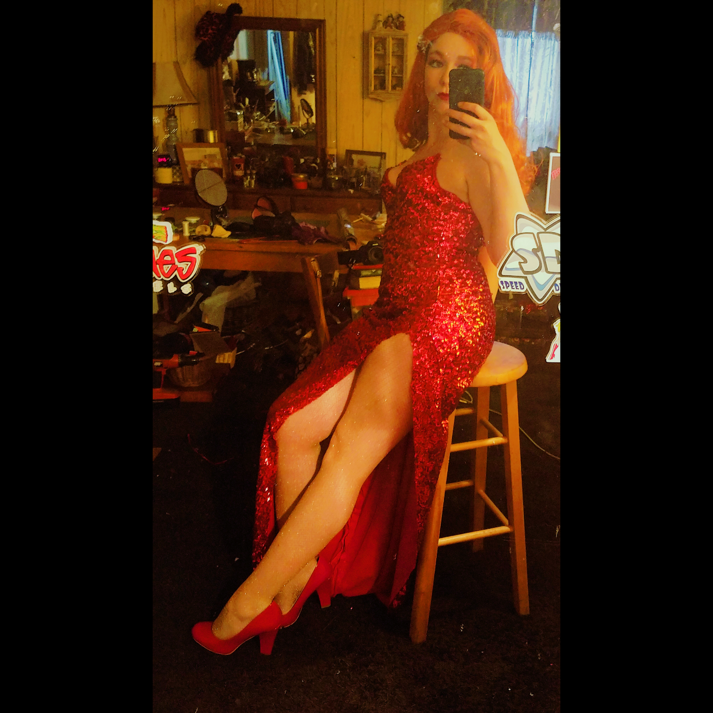 Jessica Rabbit Cosplay Pin-Up by D-Angeline
