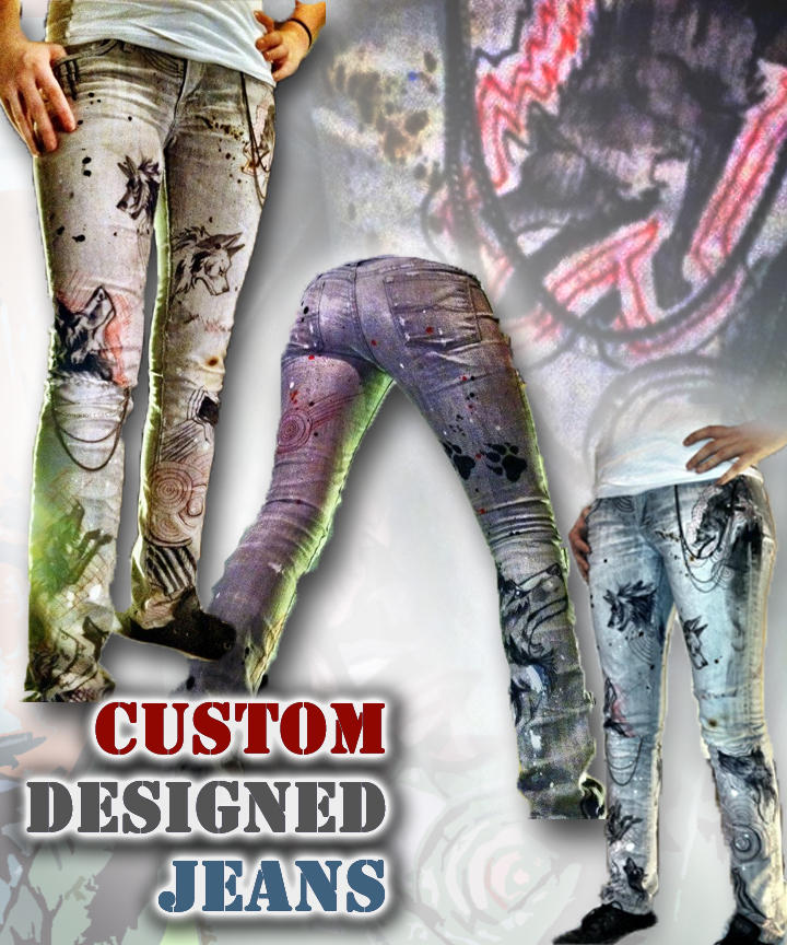 Custom Jeans FOR sale by Lucky978 on DeviantArt