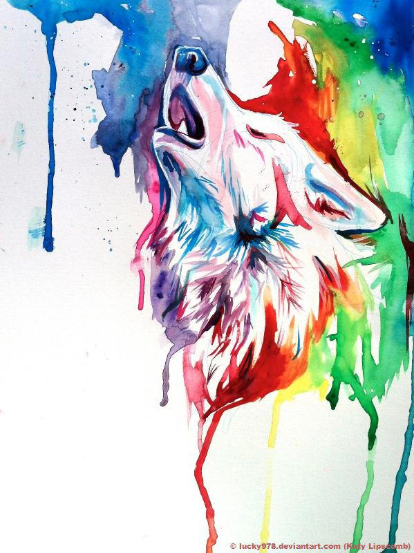 Rainbow Wolf 2 by Lucky978