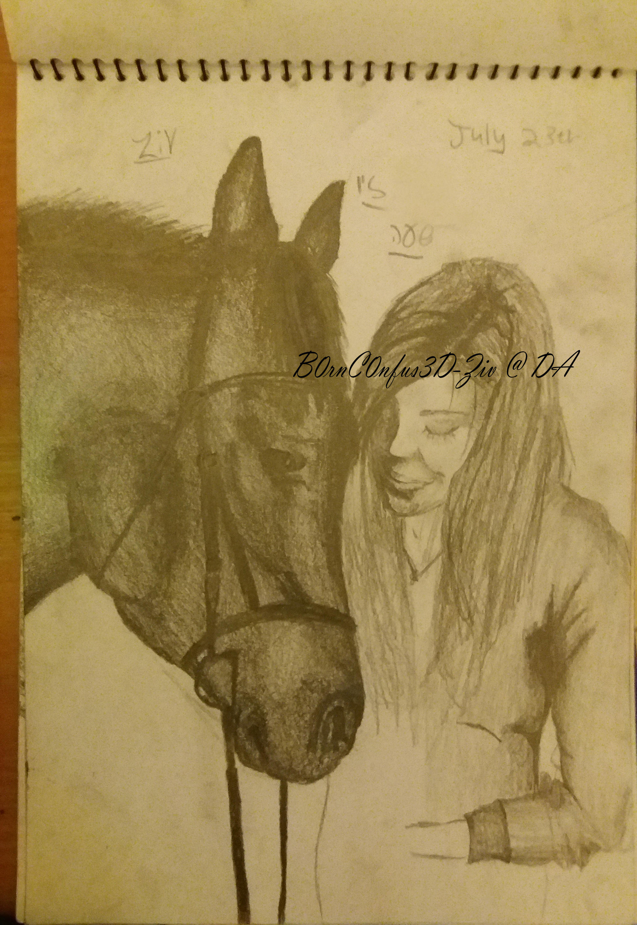 girl on horse sketch girl on horse sketch