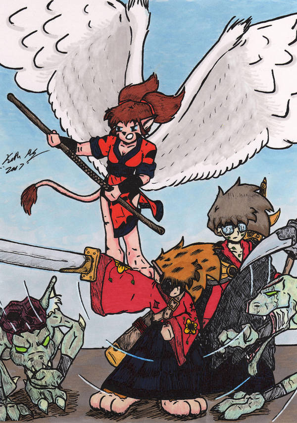 FIGHT - gift coloring by Catgoyle