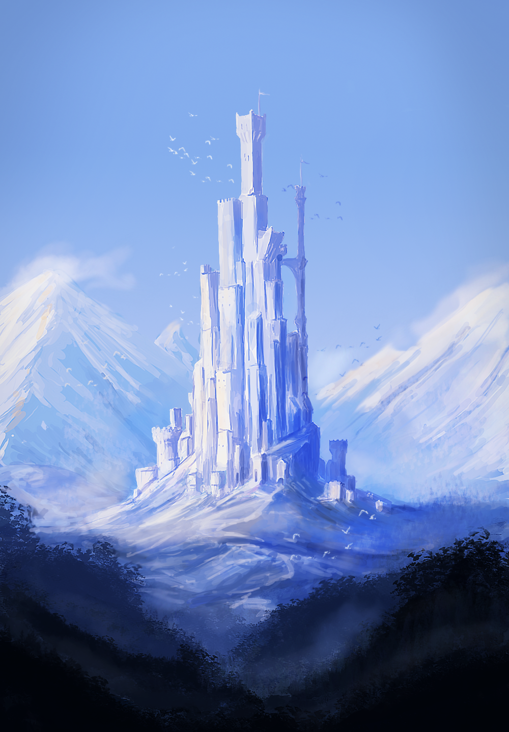 Castle practice sketch by RicoCilliers