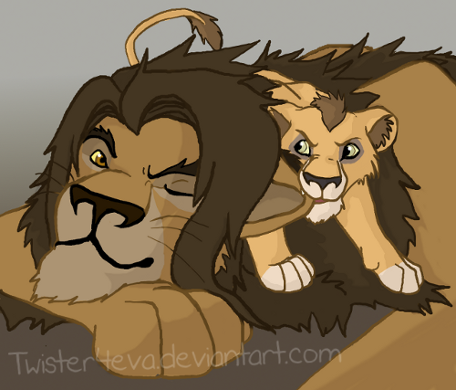 With dad by Robyn-Wolf