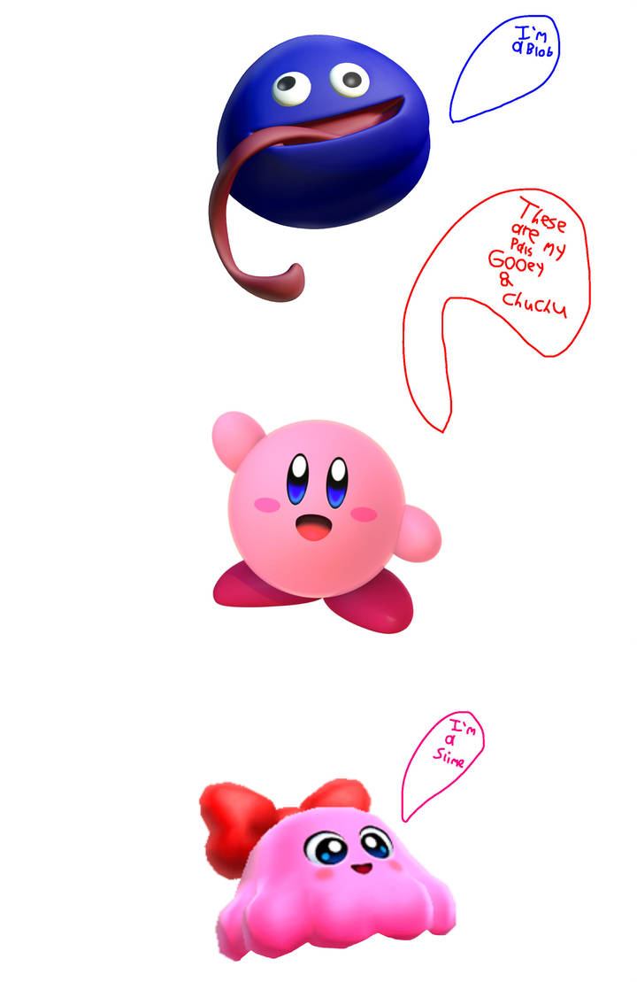Kirby Gooey and Chuchu by TJZiomek on DeviantArt