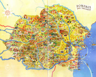 Romania - Cool Map by Zaigwast