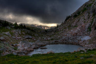Mountain Lake After Storm by TheCrossdresser