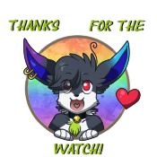 Sticker Blacky Watch by pitch-black-crow