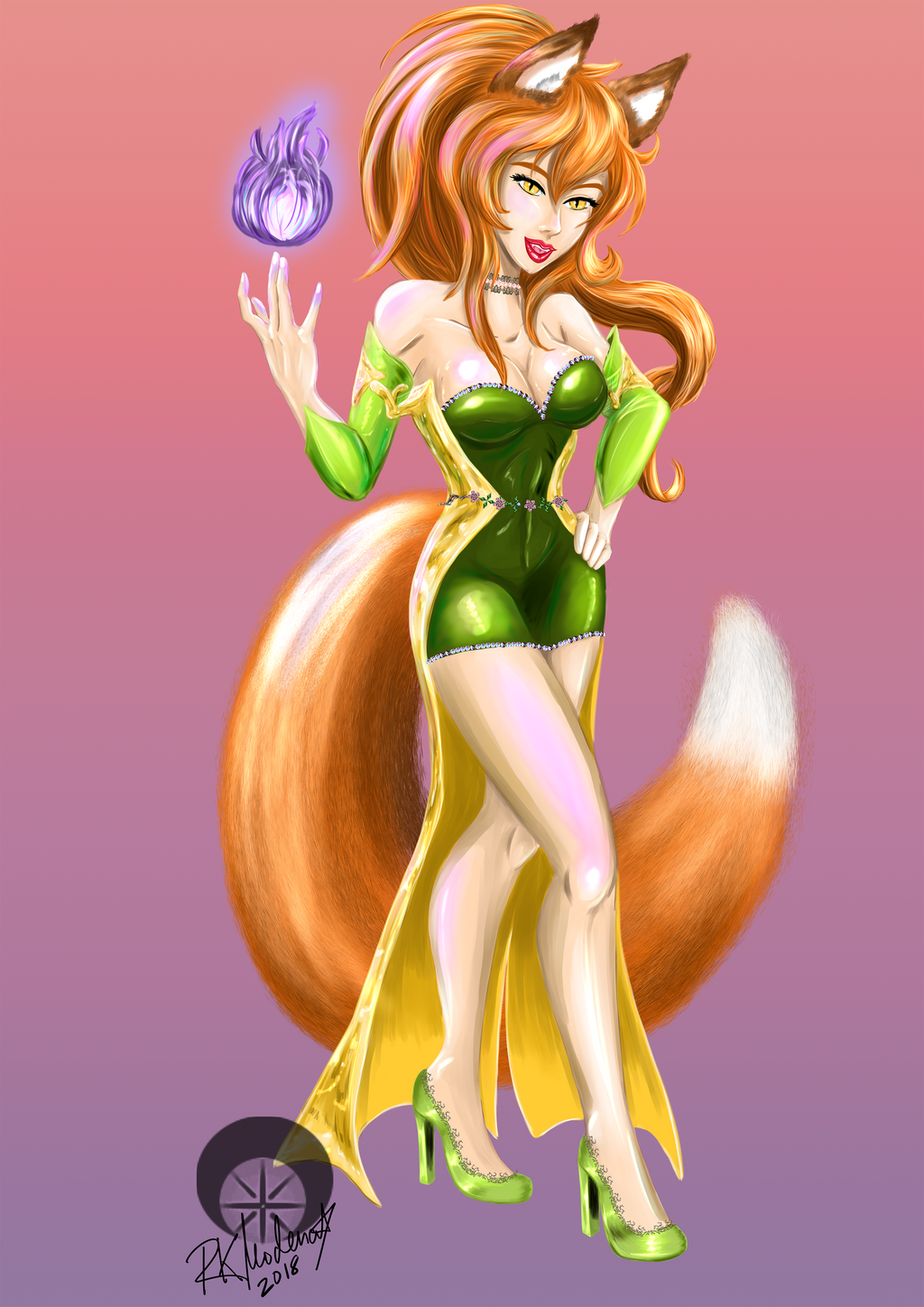 Foxgirl Hazel by cutelildrow
