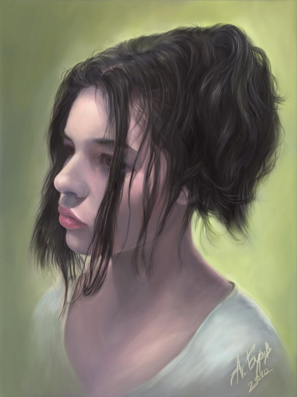 Portrait of Cvetomira Tsekova by Burov
