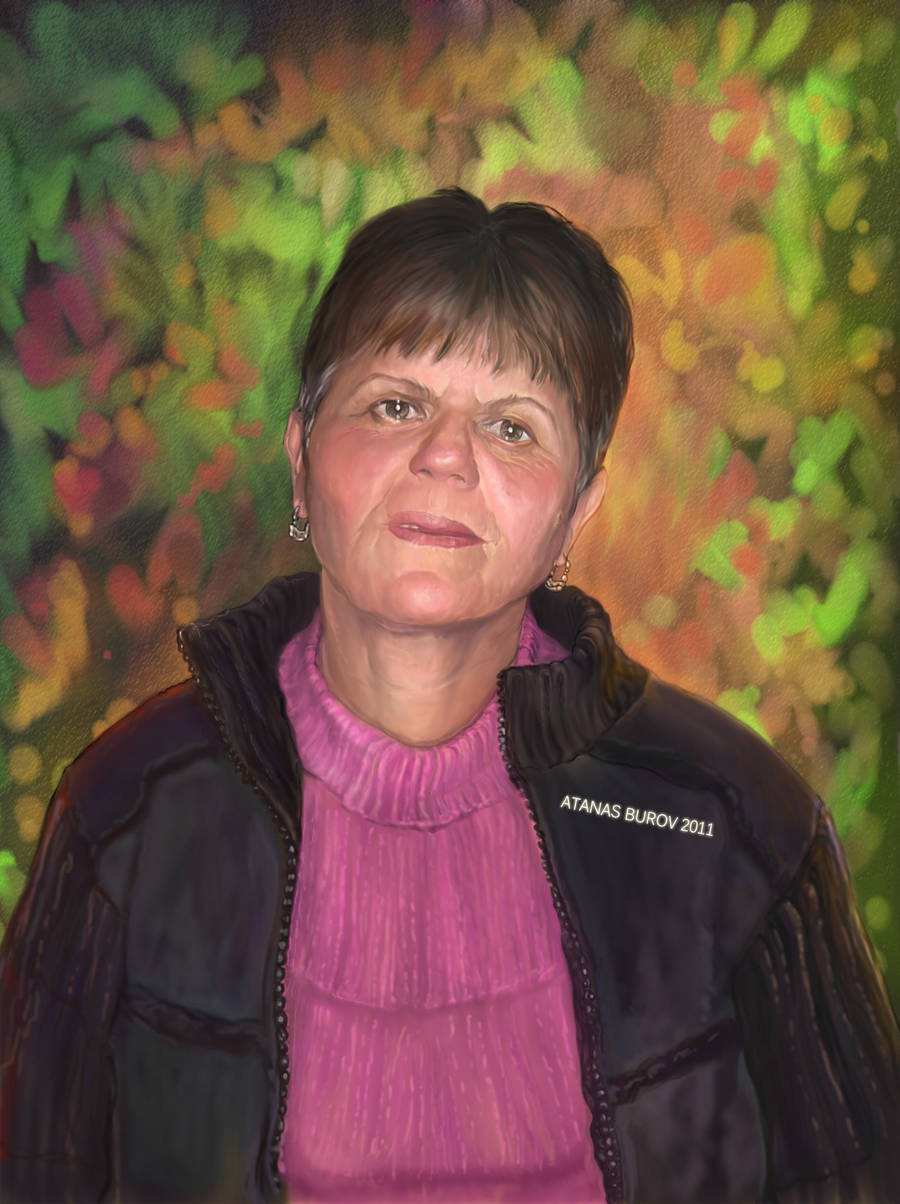 My Mother's Portrait by Burov