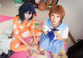 Morning time at Mankanshoku home by Inushio