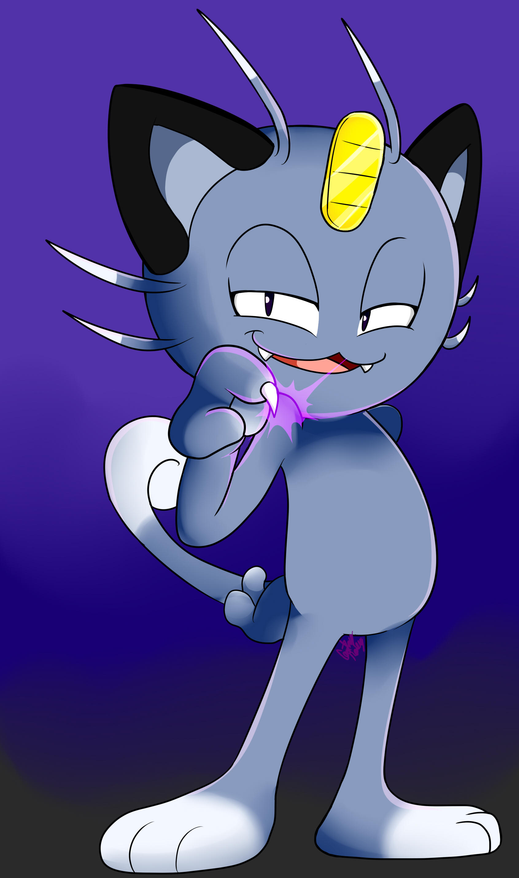 Alolan Meowth by InvdrScar on DeviantArt