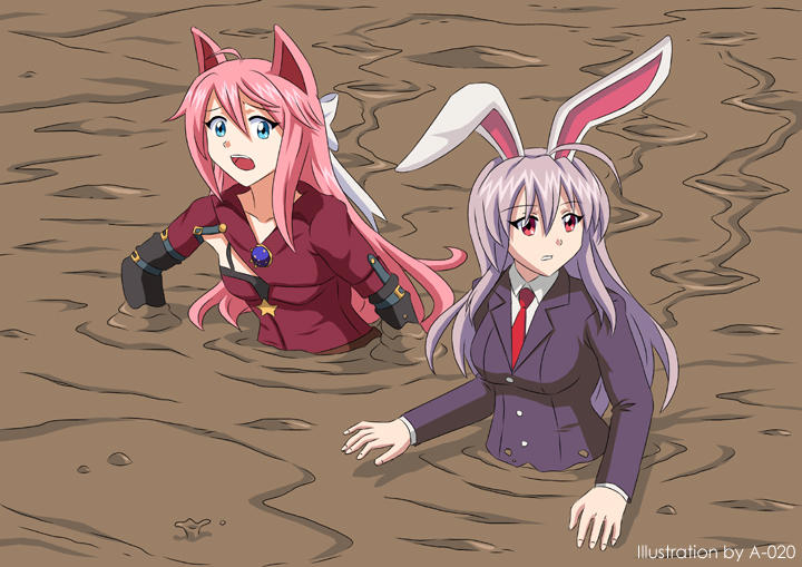 Reisen and Shina in Quicksand 01 by A-020 on DeviantArt