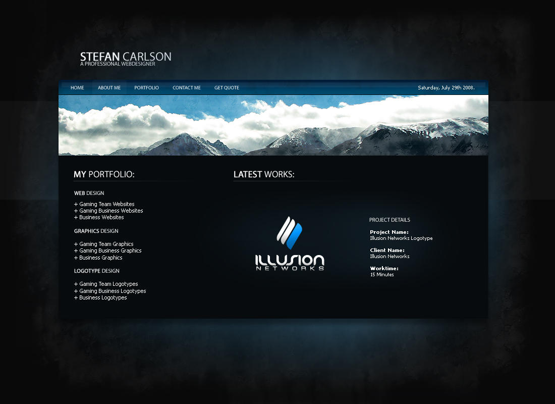 Personal Portfolio Website v2 by zblowfish