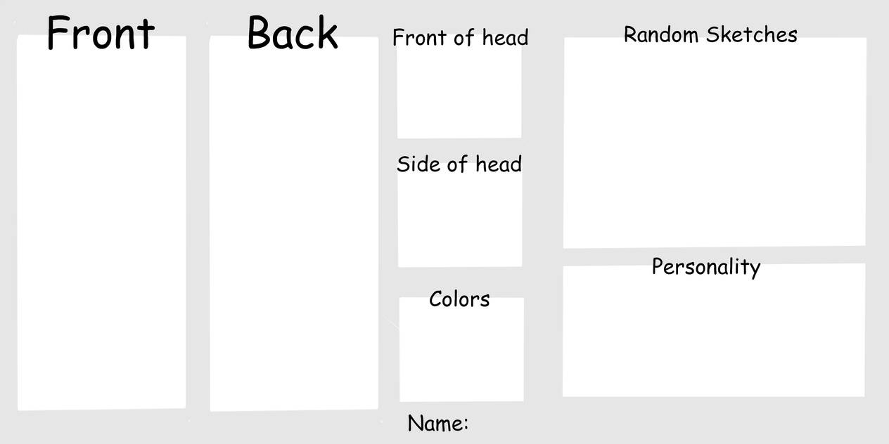 Oc Reference Sheet Template For 2021 Printable And Downloadable Casma