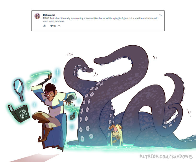 Weekly Doodles - LoveCraftian Horror by RandoWis