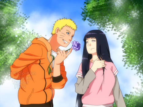 NaruHina month day 12 - Flirting by vicio-kun