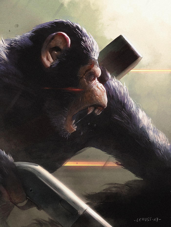 :Apes together strong : by lehuss