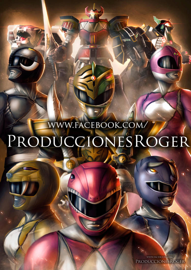 Mighty Morphin Power Rangers FanArt Tribute by RogerGoldstain