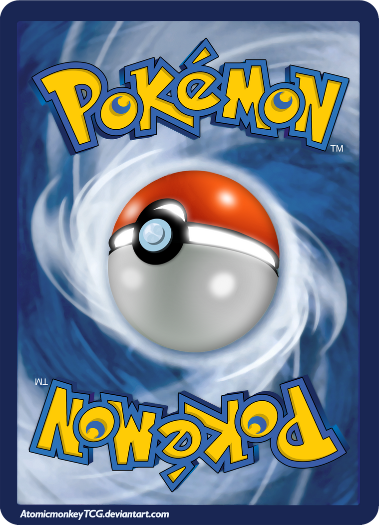 Pokemon Card Backside in High Resolution by AtomicmonkeyTCG