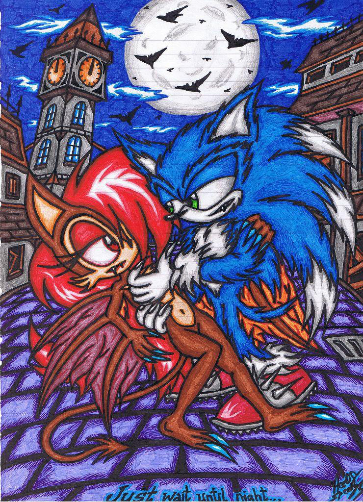 Dark Sonally Moment -The Sallcubus And The Werehog by AceOfSpeed94