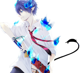 Ao no exorcist - Rin Okumura by Opendeal