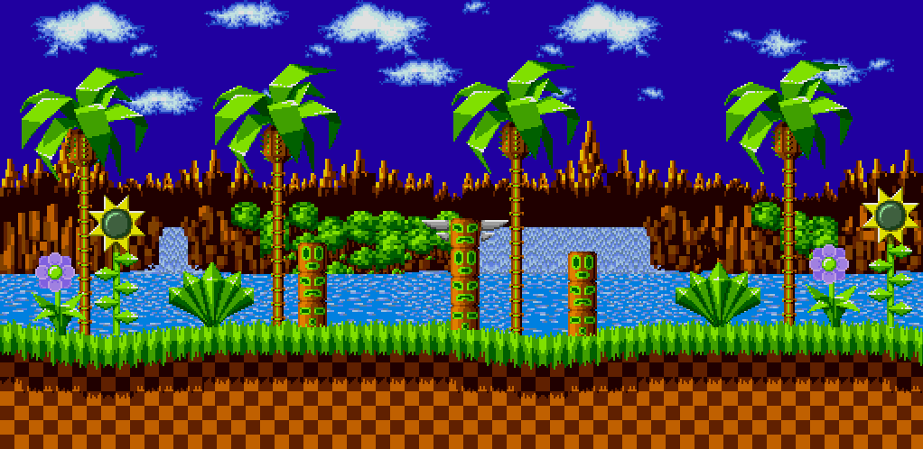 Green hill zone background 1 by sonicmechaomega999 on DeviantArt
