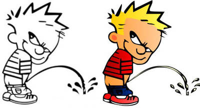 calvin peeing clipart Calvin peeing clipart