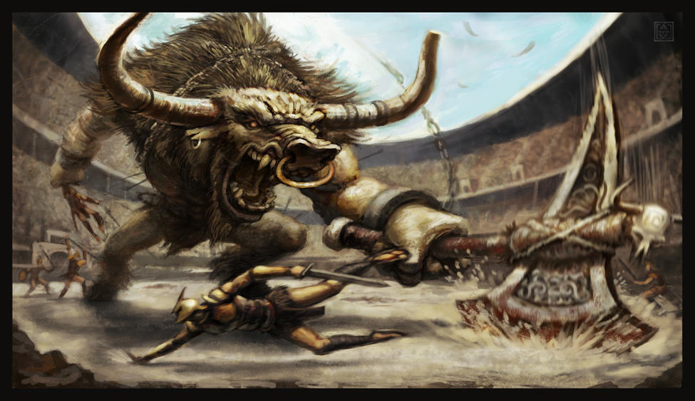 Bull Fight by VegasMike