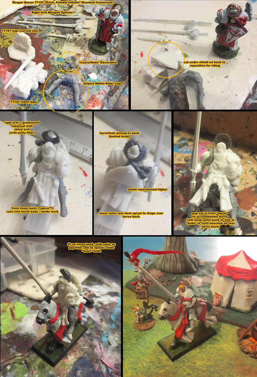 Kingmaker: Paladin Riding Model Conversion by JordanGreywolf