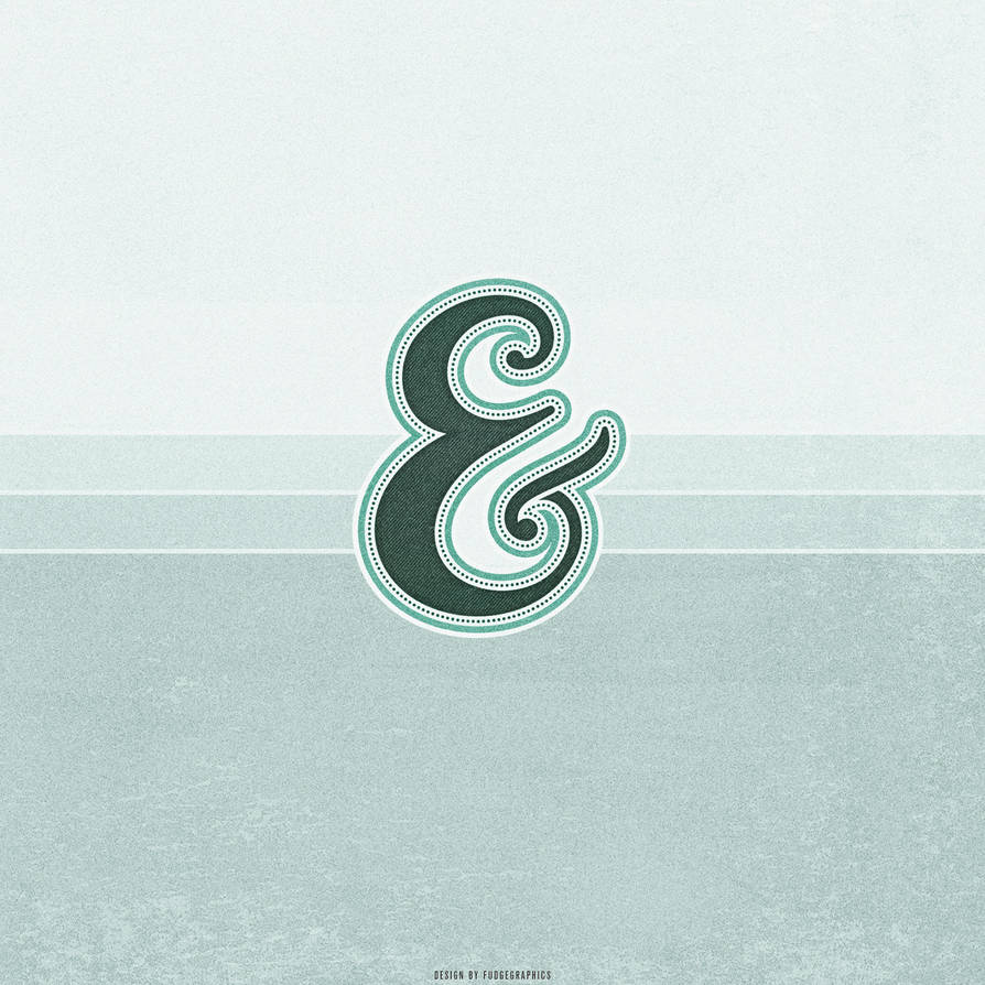 Ampersand iPad Wallpaper by fudgegraphics